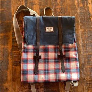 Burton plaid backpack